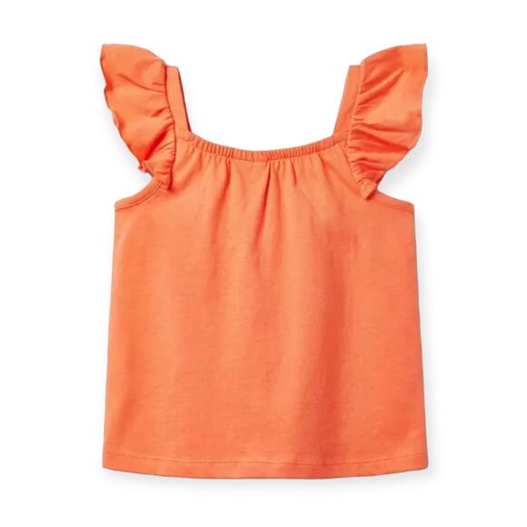 Janie and Jack NWT Bali Sunset Trim Ruffle Top. Size 4. - Picture 2 of 2